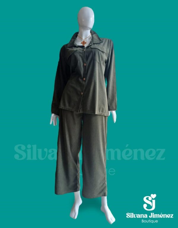 Conjunto Pana Verde Oliva